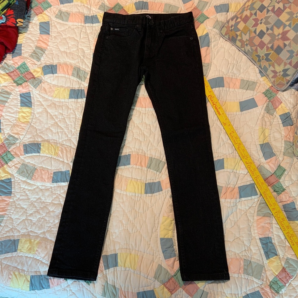 RVCA Rockers Skinny Blavk Jeans. NWOT. 29